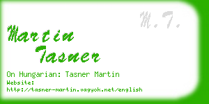 martin tasner business card